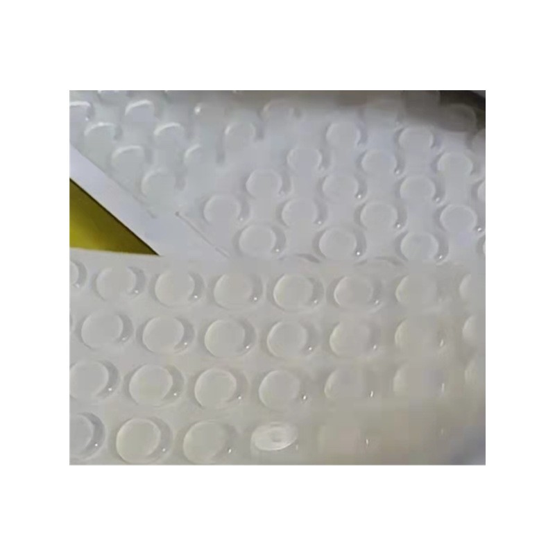 透明大颗粒硅胶垫白色透明硅胶粒 免打孔硅胶透明门挡防撞 家具专用硅胶粒